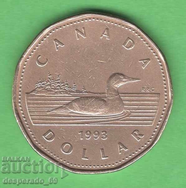 (¯`'•.¸ 1 dolar 1993 CANADA ¸.•'´¯) (¯`'•.¸ 1 dolar 1993 CANADA ¸.•'´¯)
