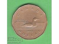 (¯`'•.¸ 1 dolar 1993 CANADA ¸.•'´¯)