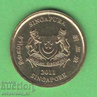 (¯`'•.¸ 5 cents 2011 SINGAPORE UNC ¸.•'´¯) with price 0.80 BGN | € 0.41 (¯`'•.¸ 5 cents 2011 SINGAPORE UNC ¸.•'´¯) with price 0.80 BGN | € 0.41