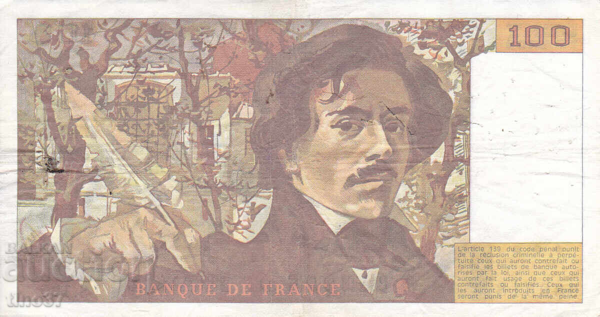Auction  tino37- FRANCE - 100 FRANCS - 1987