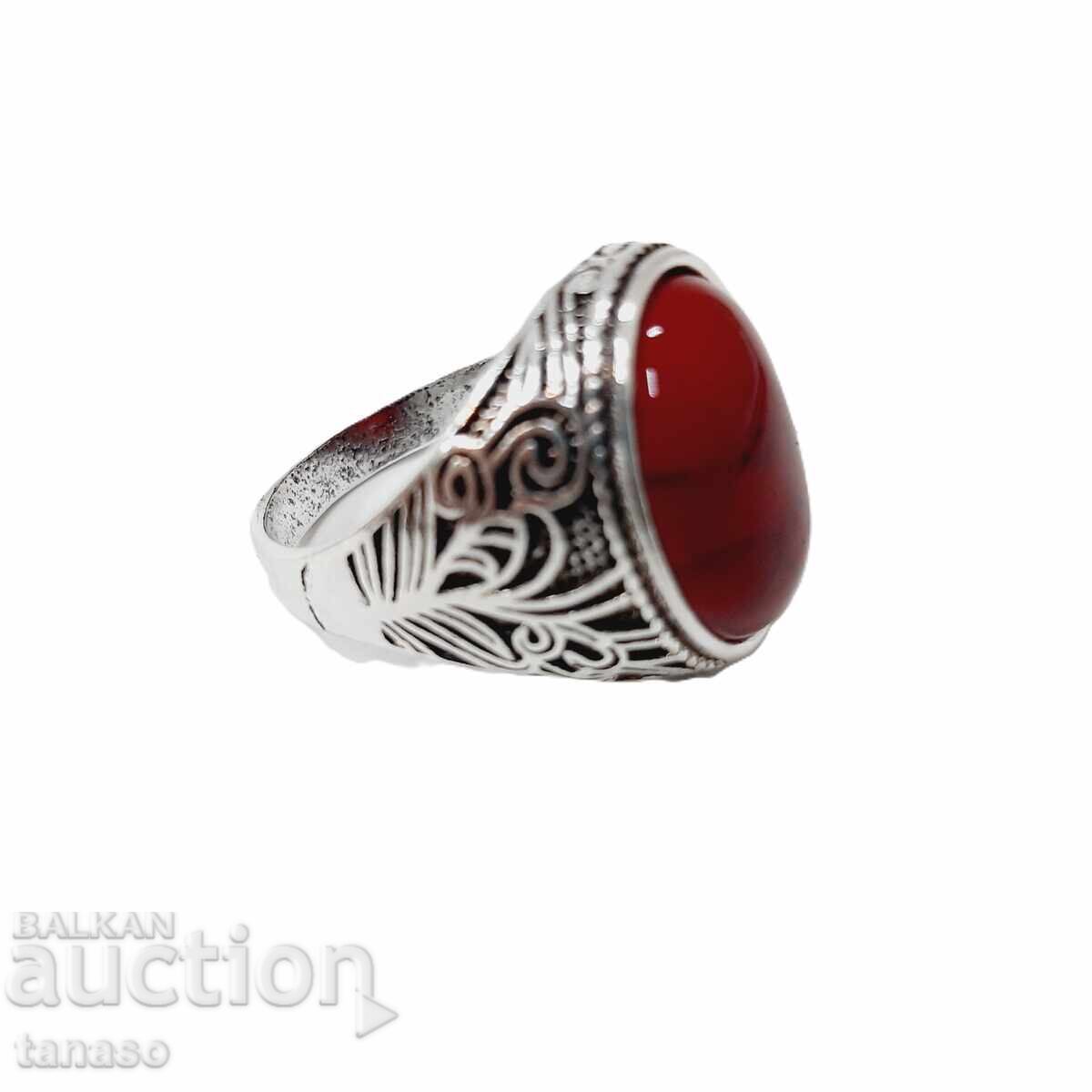 Red coral ring with price 25.00 BGN | € 12.78 Red coral ring with price 25.00 BGN | € 12.78