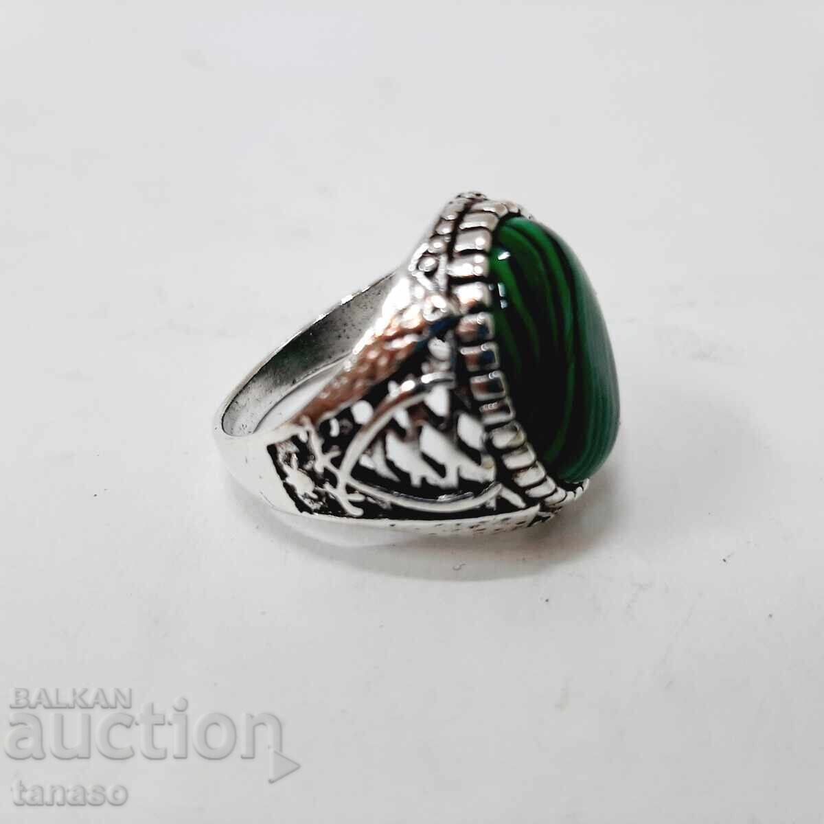 Malachite ring Malachite ring