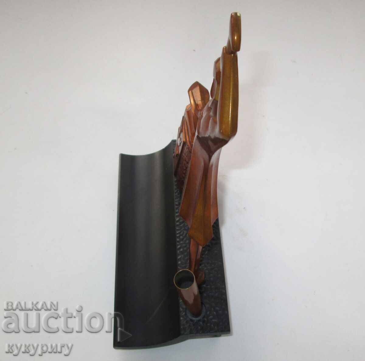 Old Russian Sots figure desk writing desk pen stand with price 95.00 BGN | € 48.57 Old Russian Sots figure desk writing desk pen stand with price 95.00 BGN | € 48.57