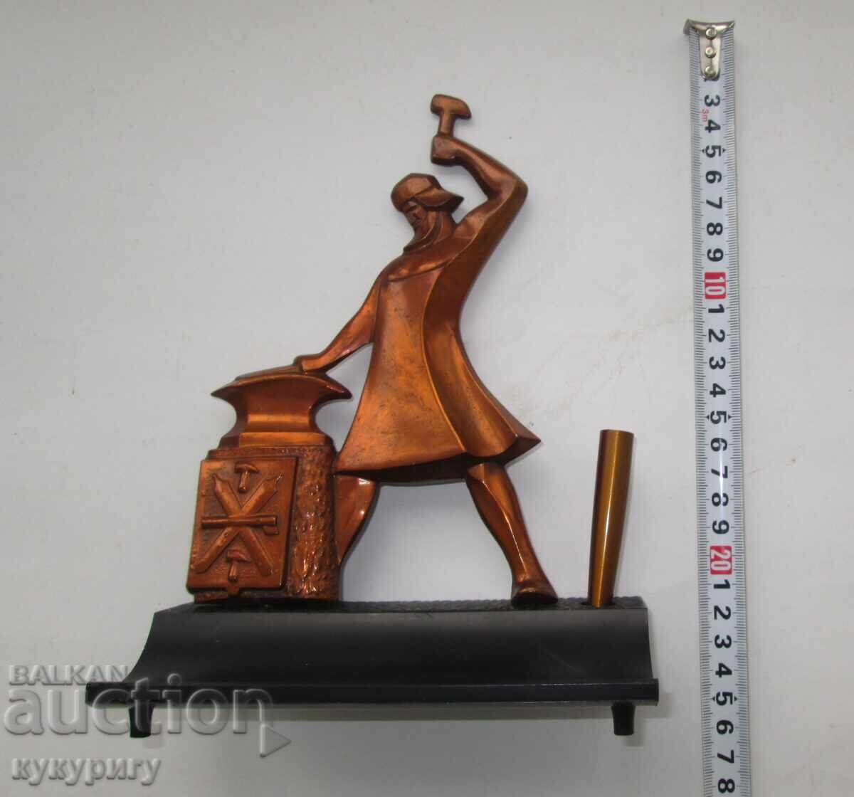 Old Russian Sots figure desk writing desk pen stand - 7 Old Russian Sots figure desk writing desk pen stand - 7