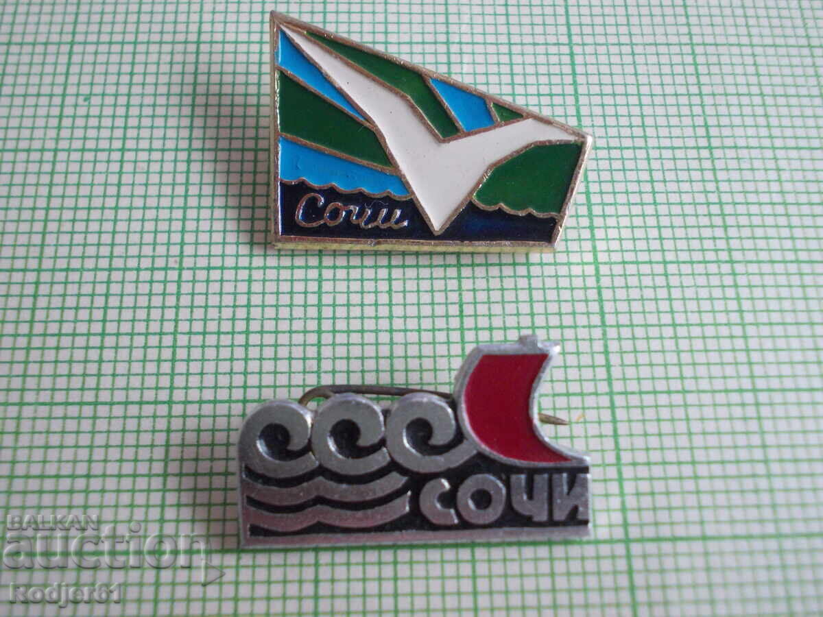 κονκάρδες - πόλεις Ρωσία - Σότσι 2 τεμ κονκάρδες - πόλεις Ρωσία - Σότσι 2 τεμ