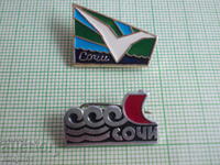 badges - cities Russia - Sochi 2 pcs