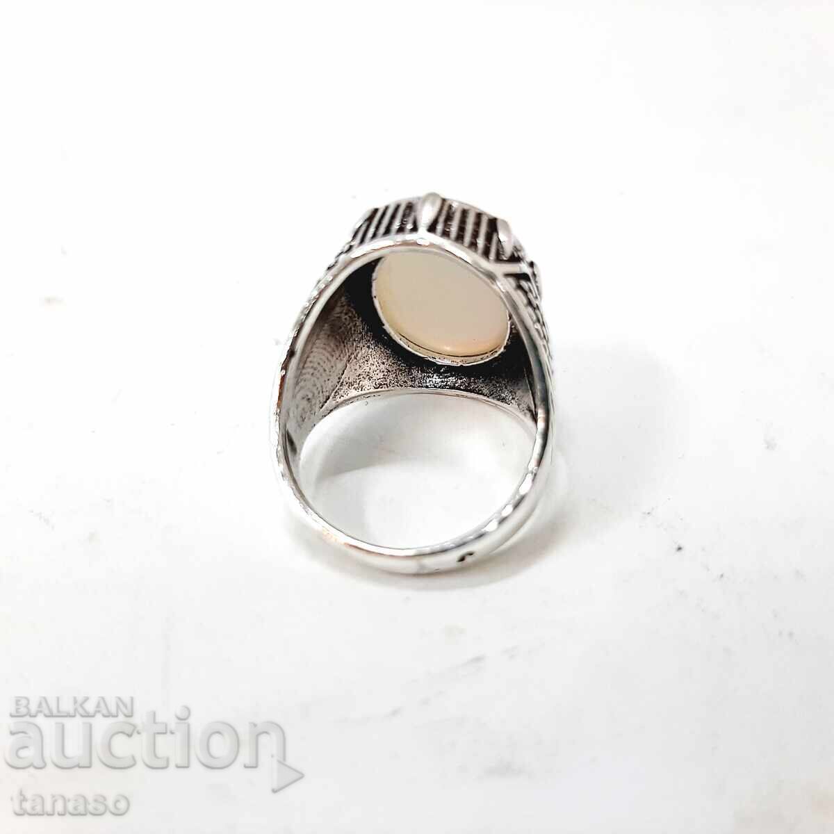 Ring with milky opal with price 25.00 BGN | € 12.78 Ring with milky opal with price 25.00 BGN | € 12.78