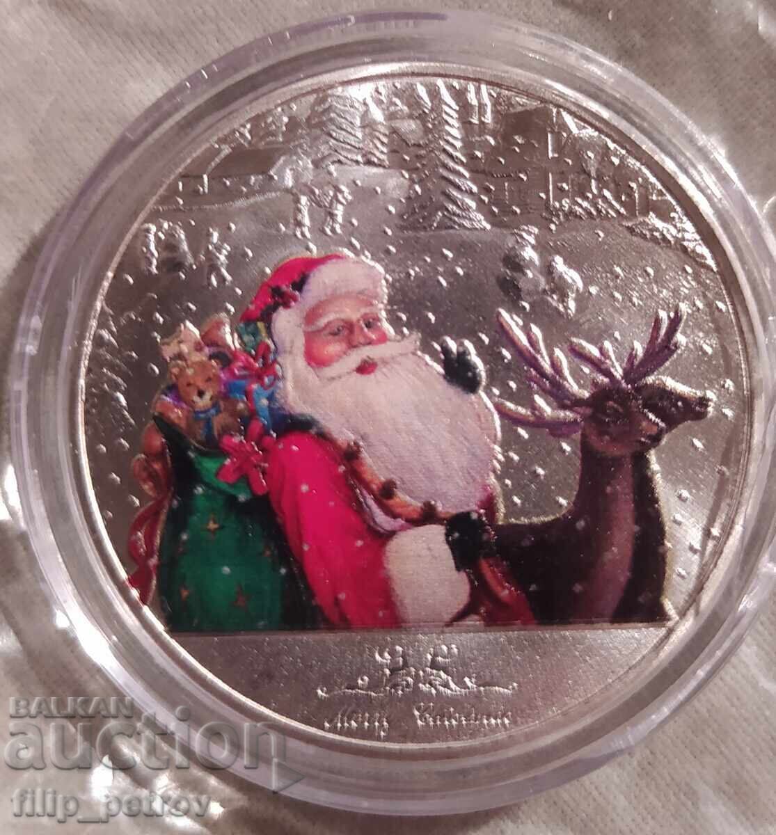 Delivery of Christmas - New Year's plaque in a protective capsule Delivery of Christmas - New Year's plaque in a protective capsule