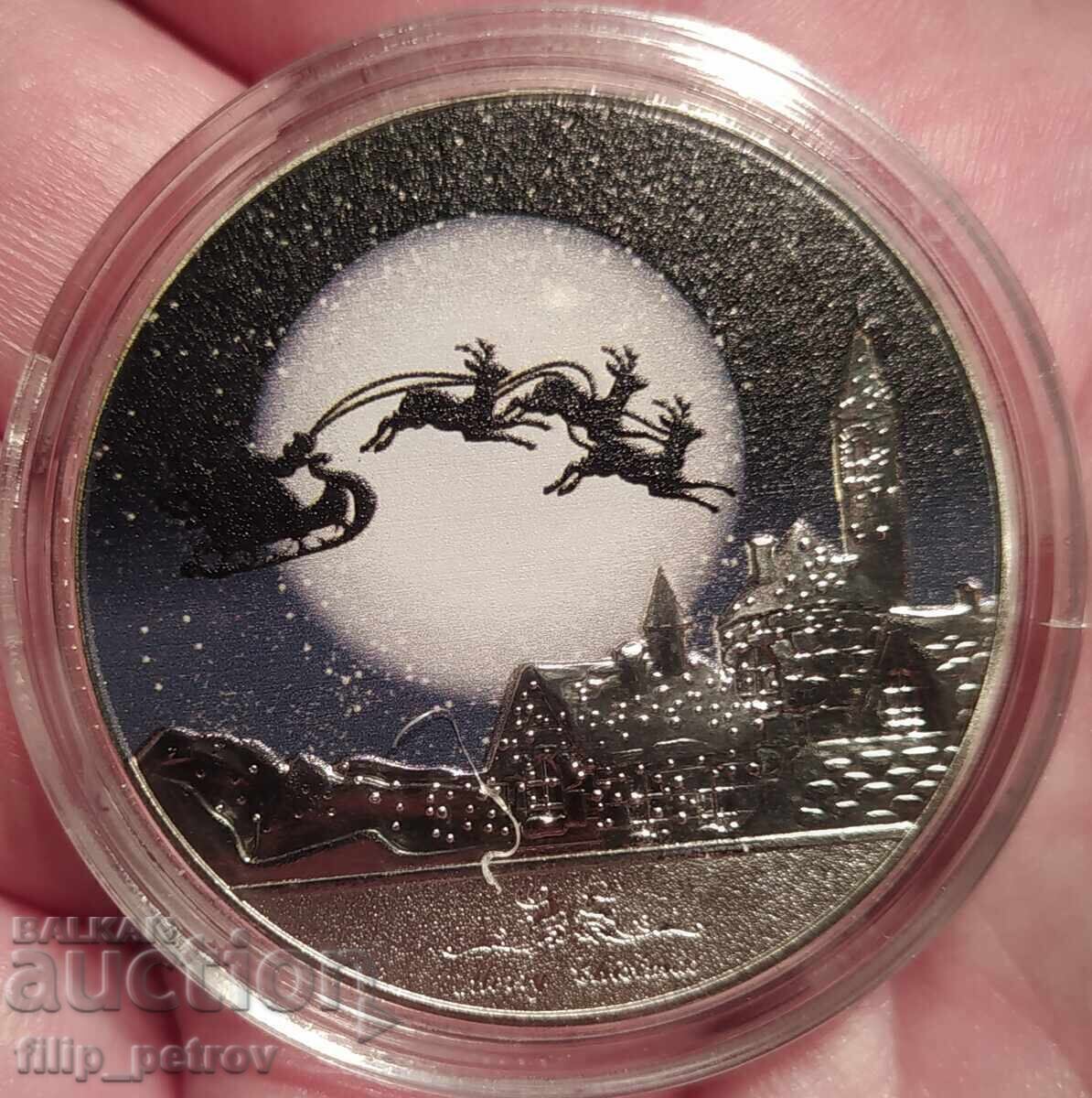 Christmas - New Year plaque in a protective capsule. - 7 Christmas - New Year plaque in a protective capsule. - 7