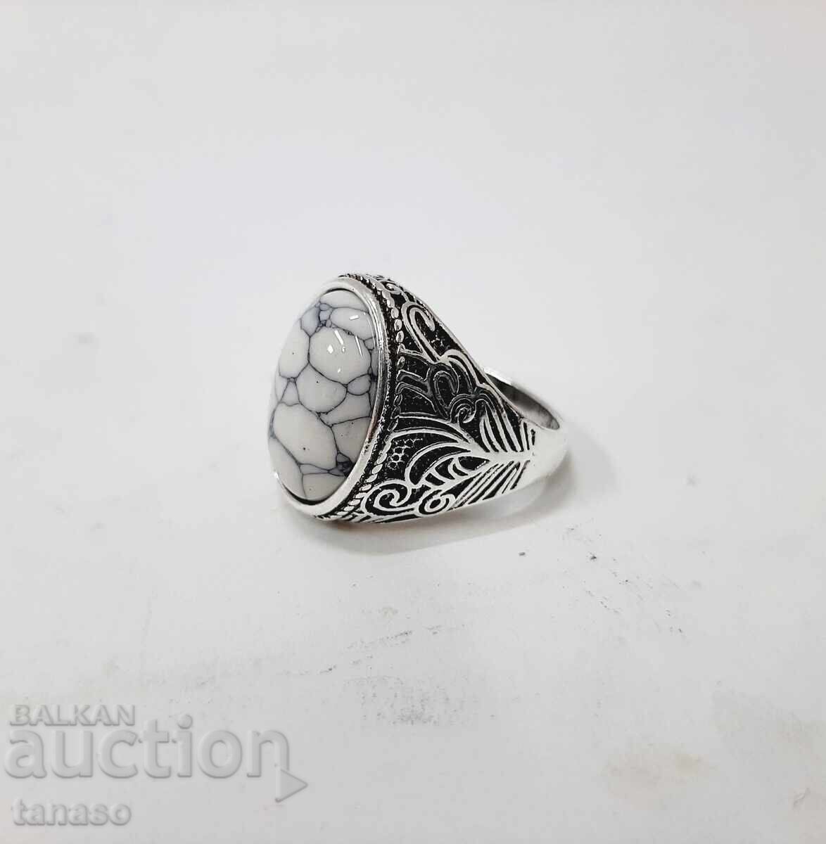 Δαχτυλίδι με χαουλίτη - 5 Δαχτυλίδι με χαουλίτη - 5