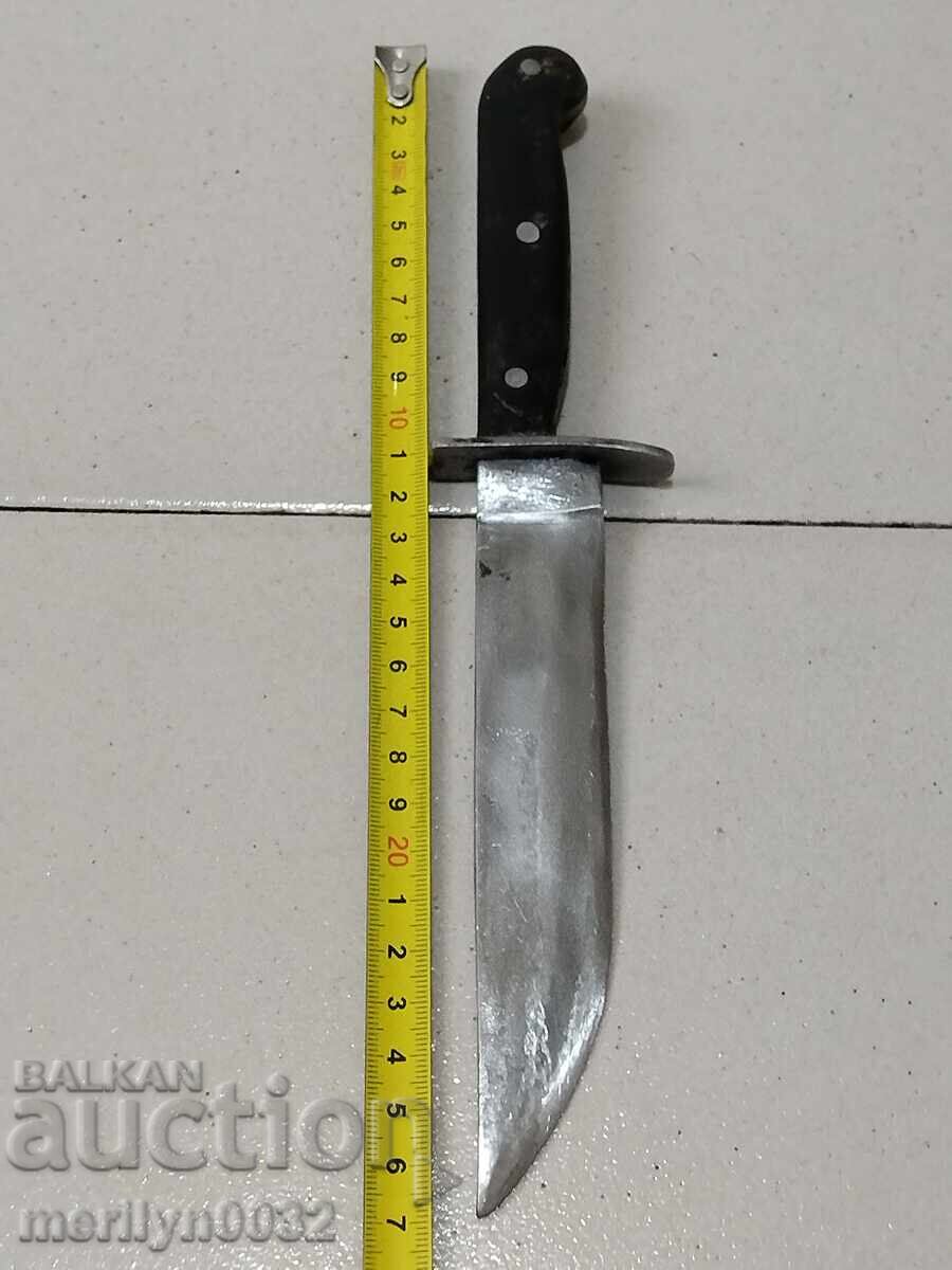 Delivery of Hunting knife with scabbard, carved buffalo horn Delivery of Hunting knife with scabbard, carved buffalo horn