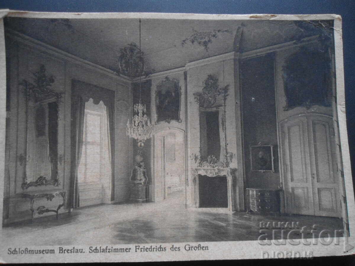 Παλιά καρτ ποστάλ, Postkarte, Schlobmuseum Breslau