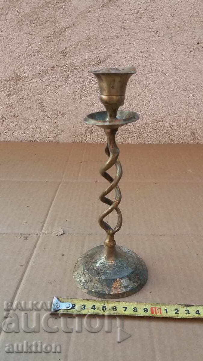 designer bronze candlestick with price 13.99 BGN | € 7.15 designer bronze candlestick with price 13.99 BGN | € 7.15