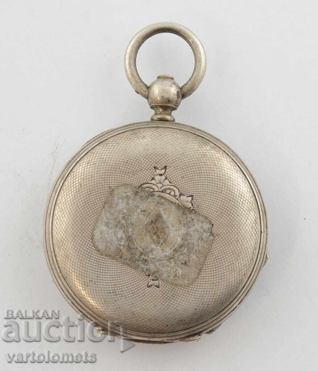 Antique Silver Ladies Pocket Watch - Not Working with price 44.00 BGN | € 22.50