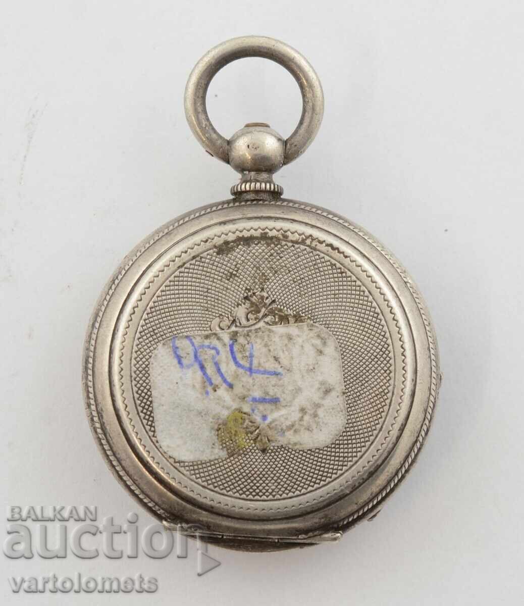 Αντίκες ασημί γυναικείο ρολόι τσέπης - δεν λειτουργεί με τιμή 36.00 BGN | € 18.41 Αντίκες ασημί γυναικείο ρολόι τσέπης - δεν λειτουργεί με τιμή 36.00 BGN | € 18.41