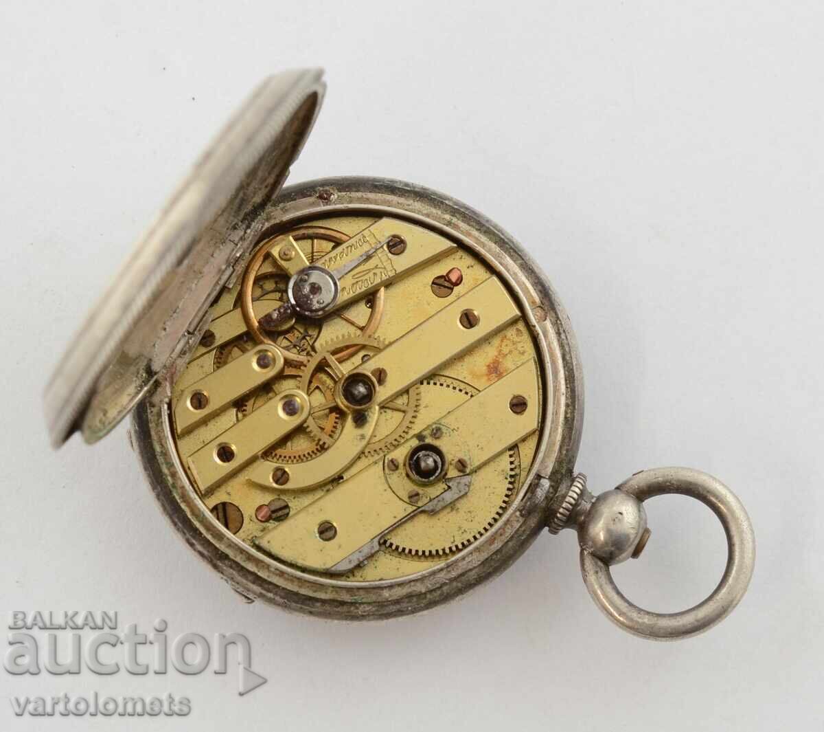 Παράδοση Αντίκες ασημί γυναικείο ρολόι τσέπης - δεν λειτουργεί Παράδοση Αντίκες ασημί γυναικείο ρολόι τσέπης - δεν λειτουργεί