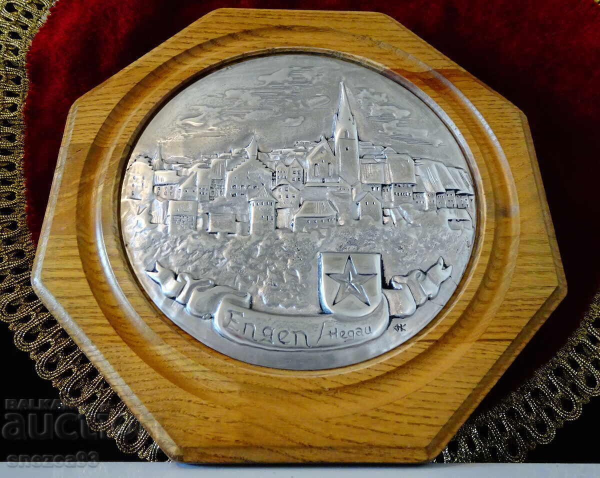 Kalayeno painting with a view from Engen, signed by the author Kalayeno painting with a view from Engen, signed by the author