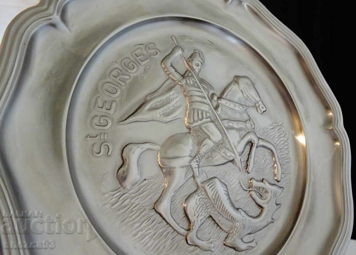 Παράδοση Καλαίσθητη πιατέλα Αγίου Γεωργίου, πίνακας, εικόνα, 720 γρ Παράδοση Καλαίσθητη πιατέλα Αγίου Γεωργίου, πίνακας, εικόνα, 720 γρ