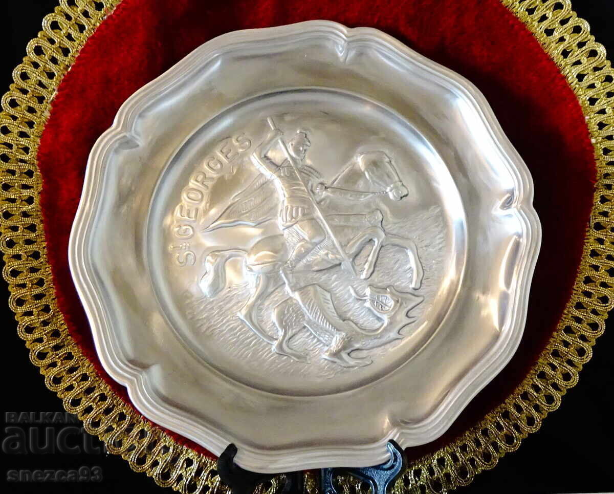 Καλαίσθητη πιατέλα Αγίου Γεωργίου, πίνακας, εικόνα, 720 γρ - 7 Καλαίσθητη πιατέλα Αγίου Γεωργίου, πίνακας, εικόνα, 720 γρ - 7