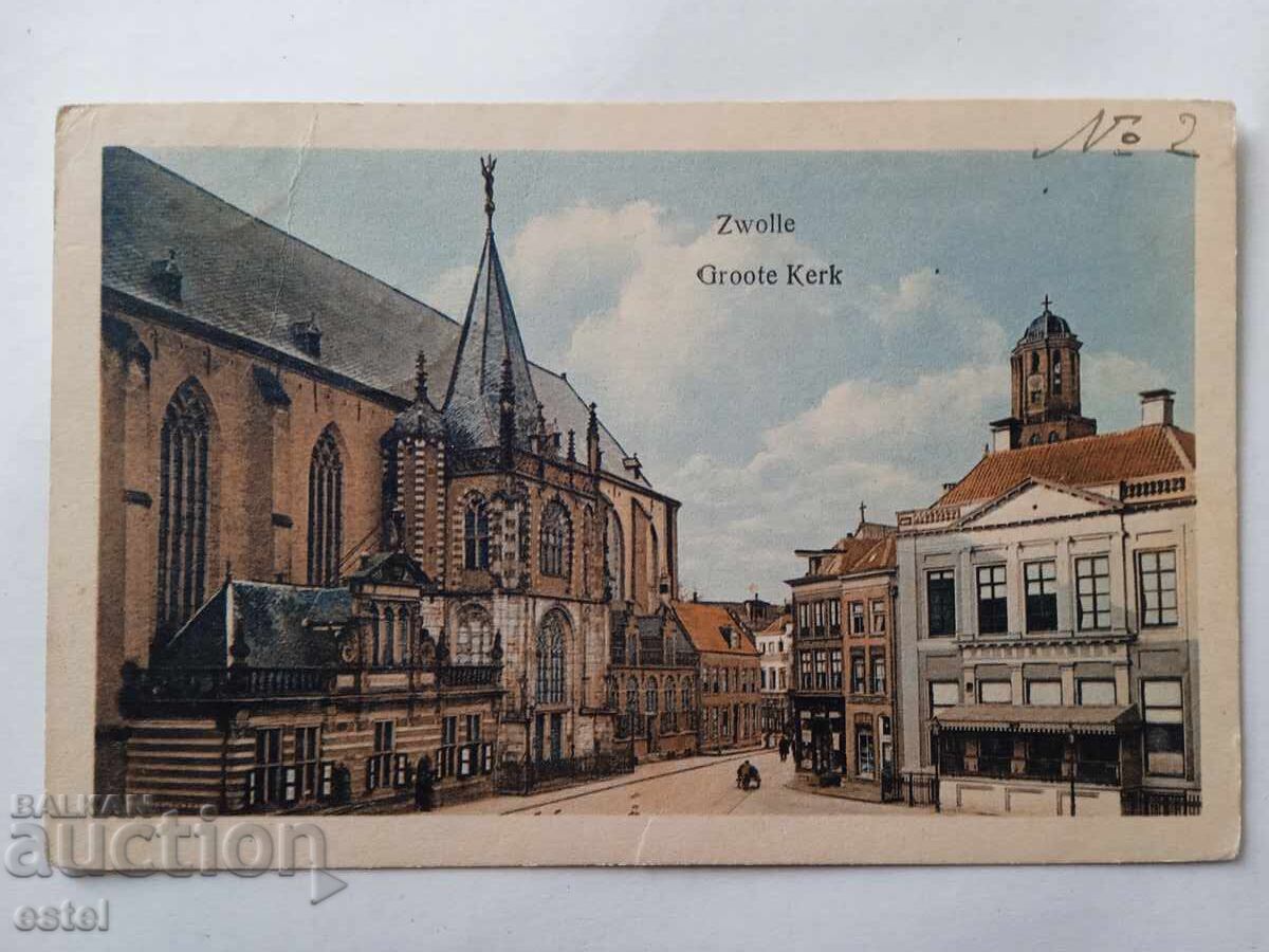 Postcard Zwoole Netherlands 1921 Postcard Zwoole Netherlands 1921