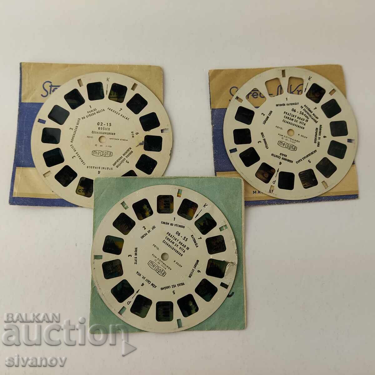Auction  Meopta 3 stereo discs Czechoslovakia B0100