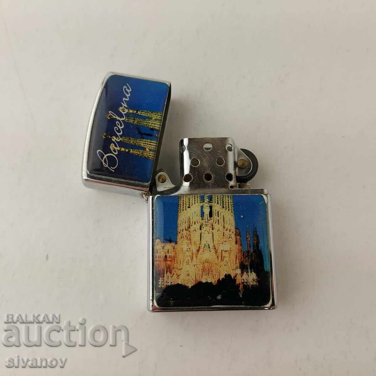 Interesting petrol lighter Barcelona B0102 Interesting petrol lighter Barcelona B0102