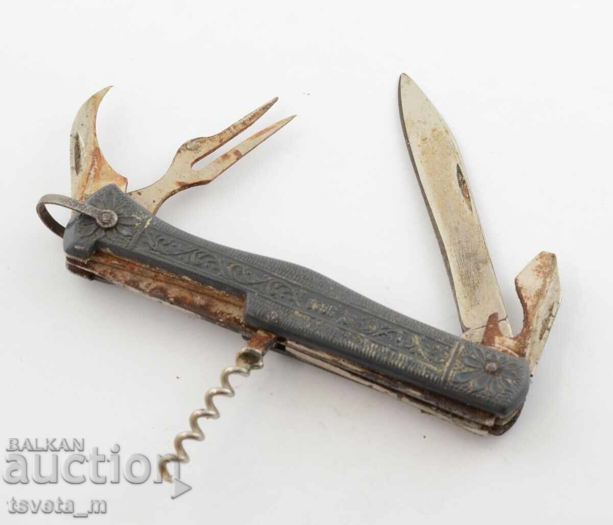 Auction Pocket knife with 6 tools USSR Auction Pocket knife with 6 tools USSR
