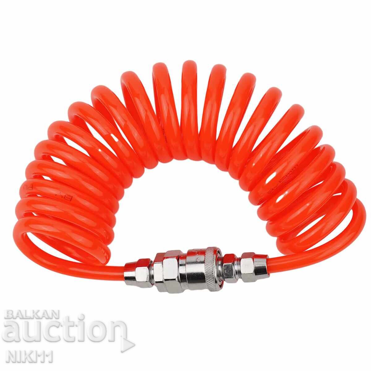 Σωλήνας για αεροσυμπιεστή 6 μέτρων, σωλήνας με γρήγορες συνδέσεις με τιμή 13.00 BGN | € 6.65 Σωλήνας για αεροσυμπιεστή 6 μέτρων, σωλήνας με γρήγορες συνδέσεις με τιμή 13.00 BGN | € 6.65