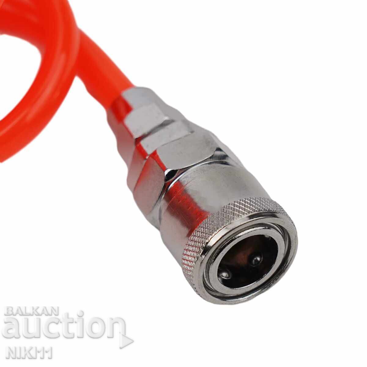 Δημοπρασία Σωλήνας για αεροσυμπιεστή 6 μέτρων, σωλήνας με γρήγορες συνδέσεις Δημοπρασία Σωλήνας για αεροσυμπιεστή 6 μέτρων, σωλήνας με γρήγορες συνδέσεις