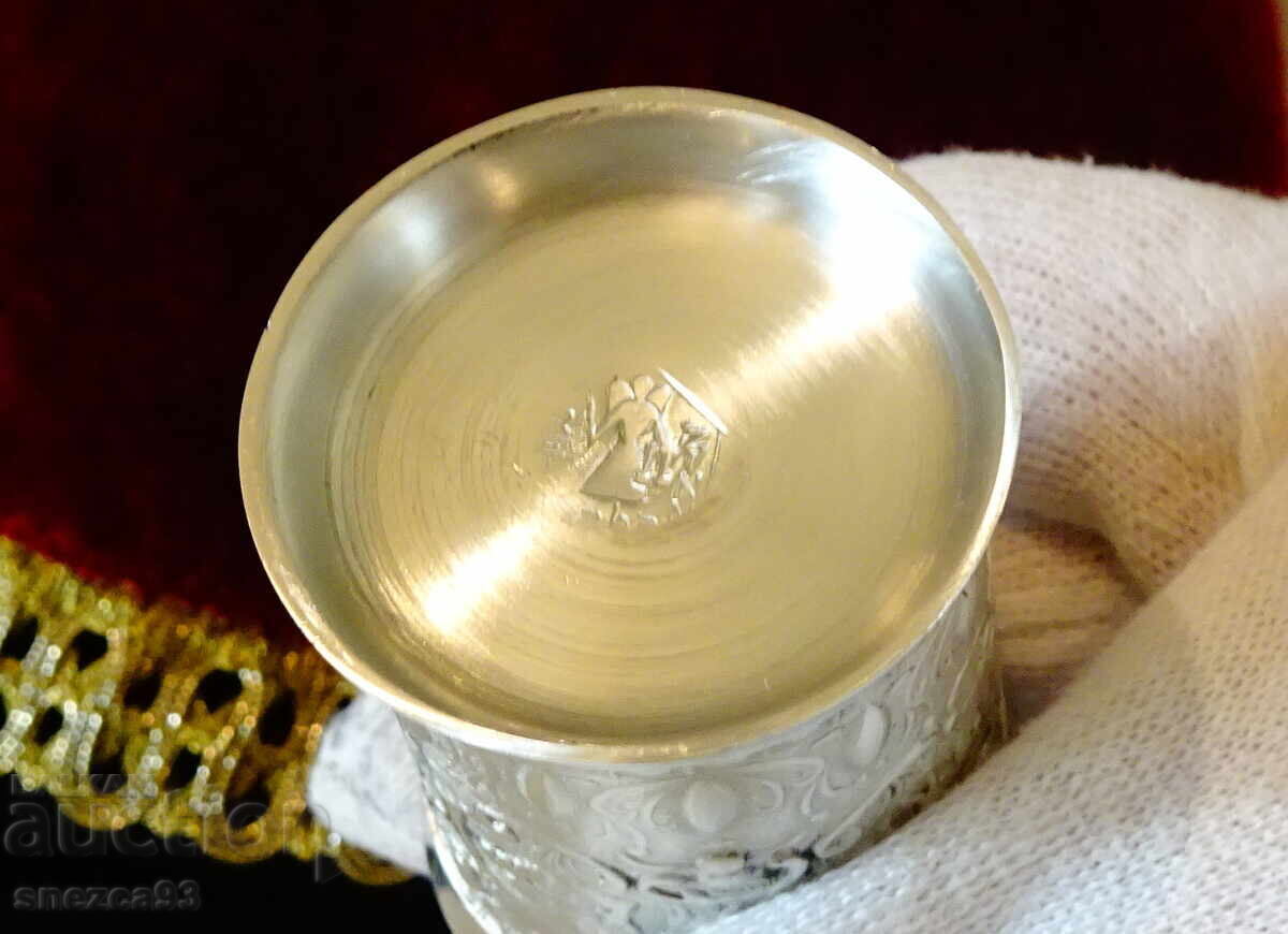 Three pewter cups with hunting scene, Dionysus, Renaissance - 6 Three pewter cups with hunting scene, Dionysus, Renaissance - 6