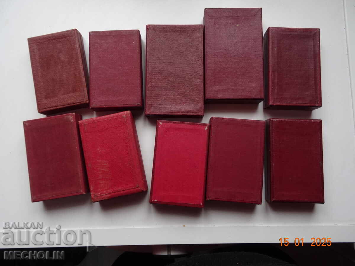 BOXES FOR SOC BULGARIAN MEDALS - 6 BOXES FOR SOC BULGARIAN MEDALS - 6