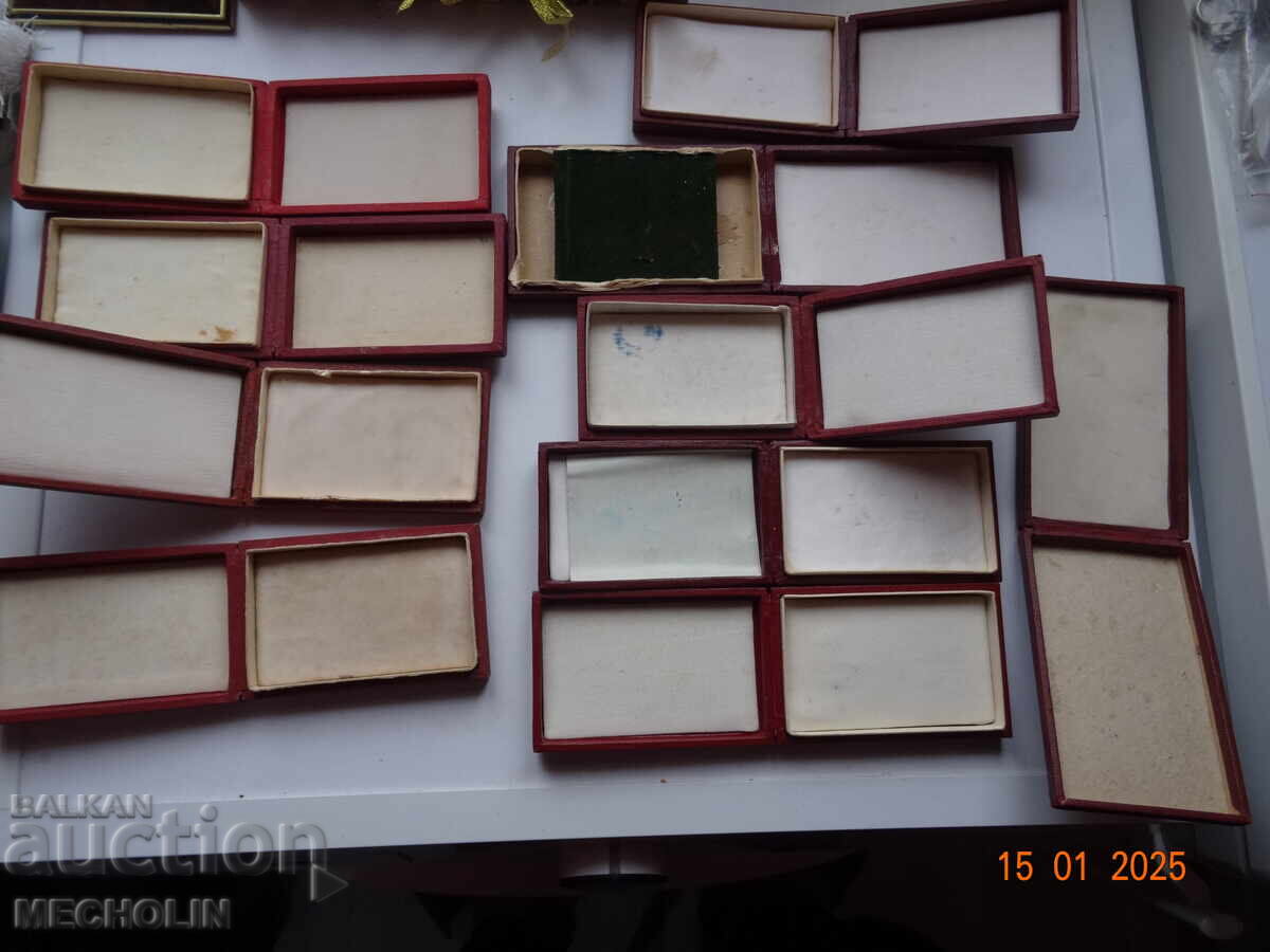 BOXES FOR SOC BULGARIAN MEDALS - 7 BOXES FOR SOC BULGARIAN MEDALS - 7