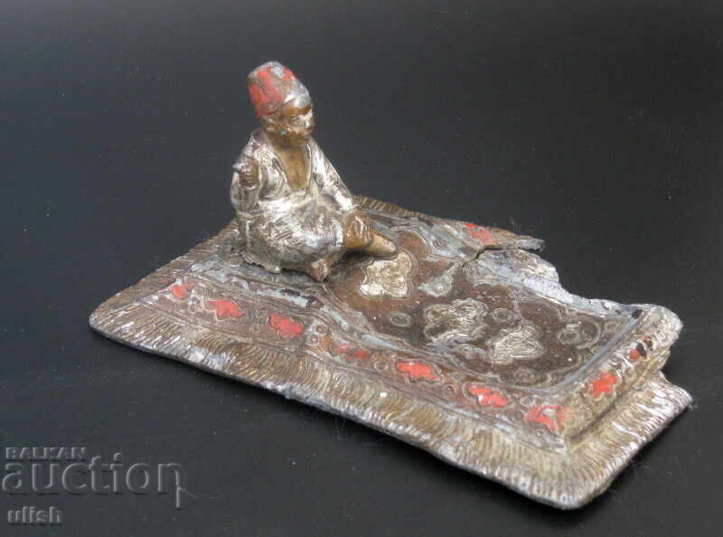 Antique figurine Muslim child tin tsam Antique figurine Muslim child tin tsam