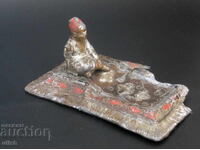 Antique figurine Muslim child tin tsam