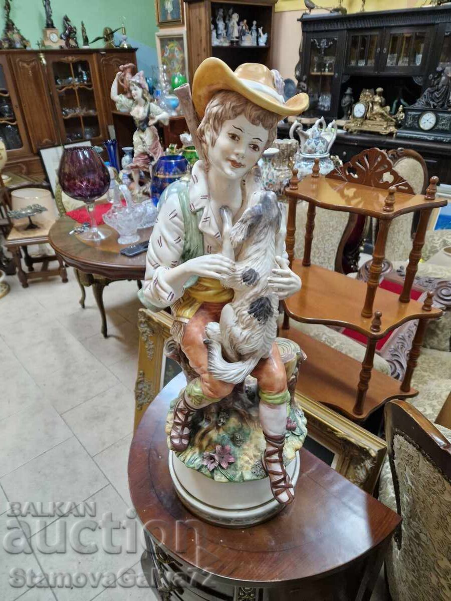 Auction Huge Italian porcelain figure statuette Capodimonte Auction Huge Italian porcelain figure statuette Capodimonte
