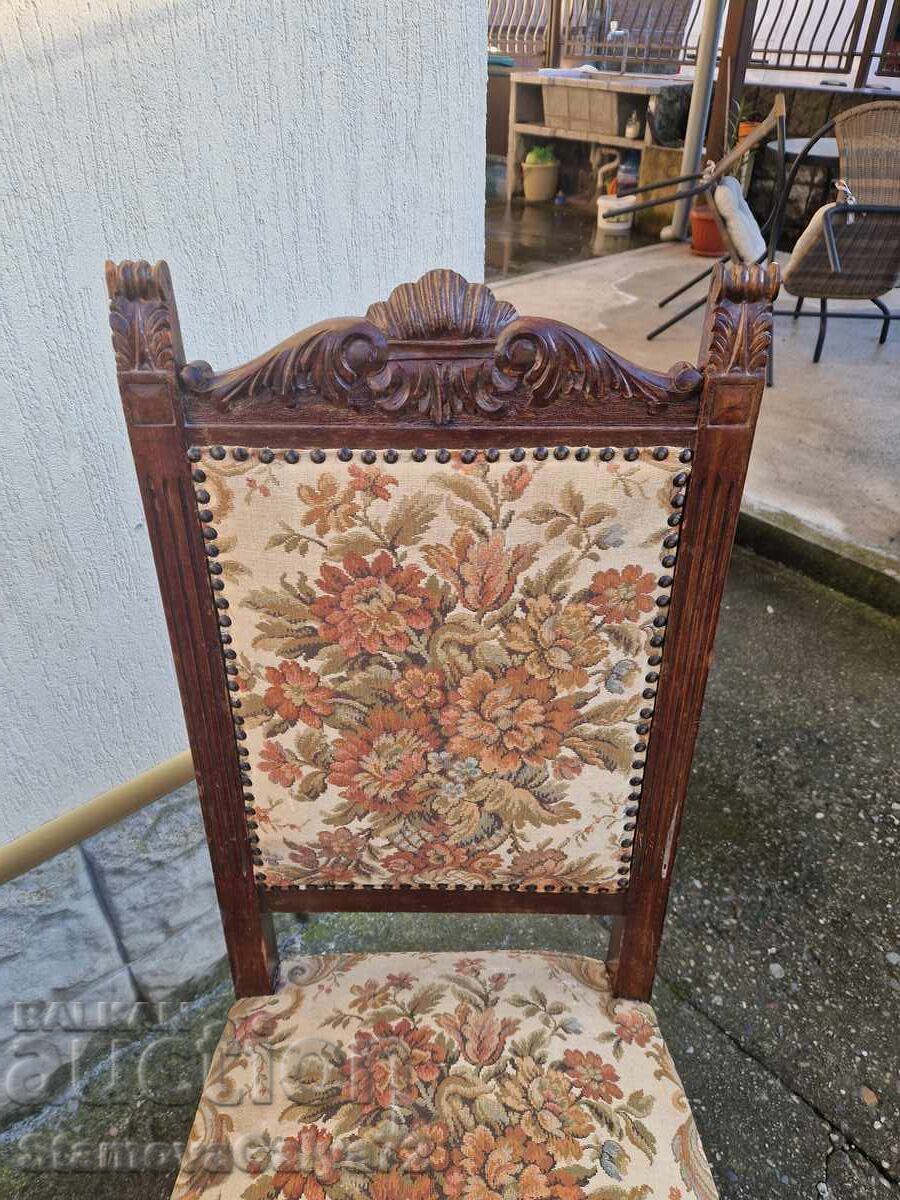 Pair of antique French baroque chairs - 5 Pair of antique French baroque chairs - 5
