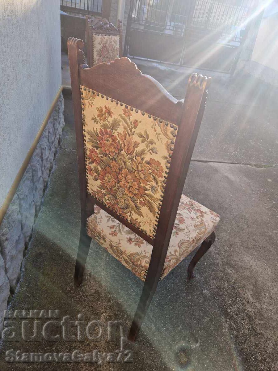 Pair of antique French baroque chairs - 7 Pair of antique French baroque chairs - 7