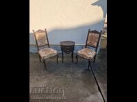 Pair of antique French baroque chairs