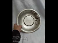 OLD SILVER FRUIT BOWL - HANDMADE