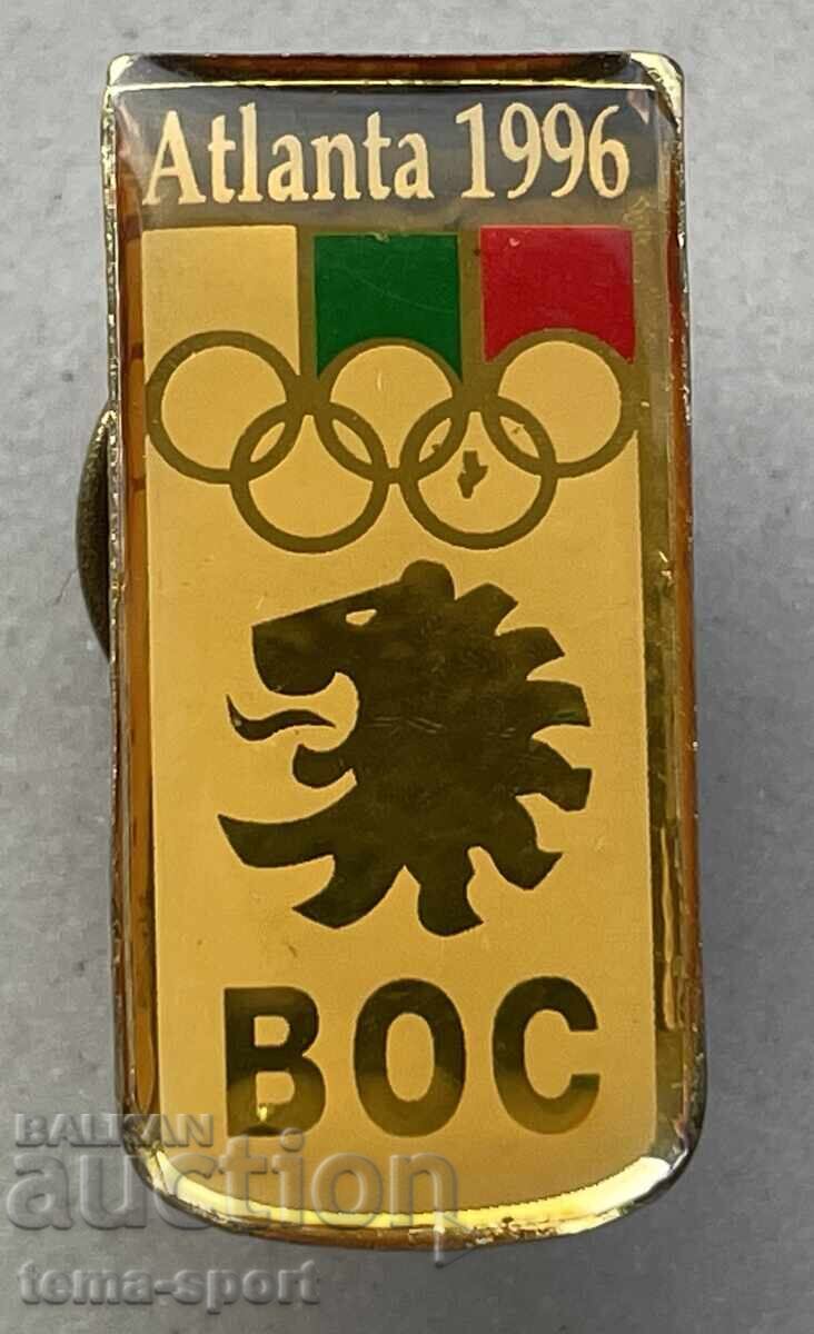 1180 Bulgaria BOK sign Summer Olympic Games Atlanta 1996.
