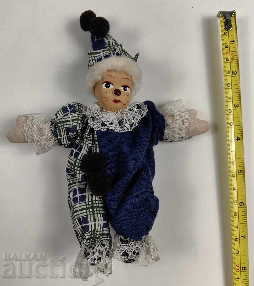 SMALL DOLL CHILDREN'S TOY CLOWN CERAMIC FACE with price 12.00 BGN | € 6.14 SMALL DOLL CHILDREN'S TOY CLOWN CERAMIC FACE with price 12.00 BGN | € 6.14