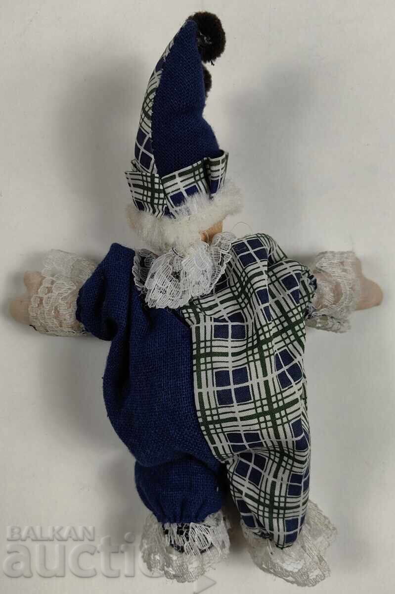 Auction SMALL DOLL CHILDREN'S TOY CLOWN CERAMIC FACE Auction SMALL DOLL CHILDREN'S TOY CLOWN CERAMIC FACE