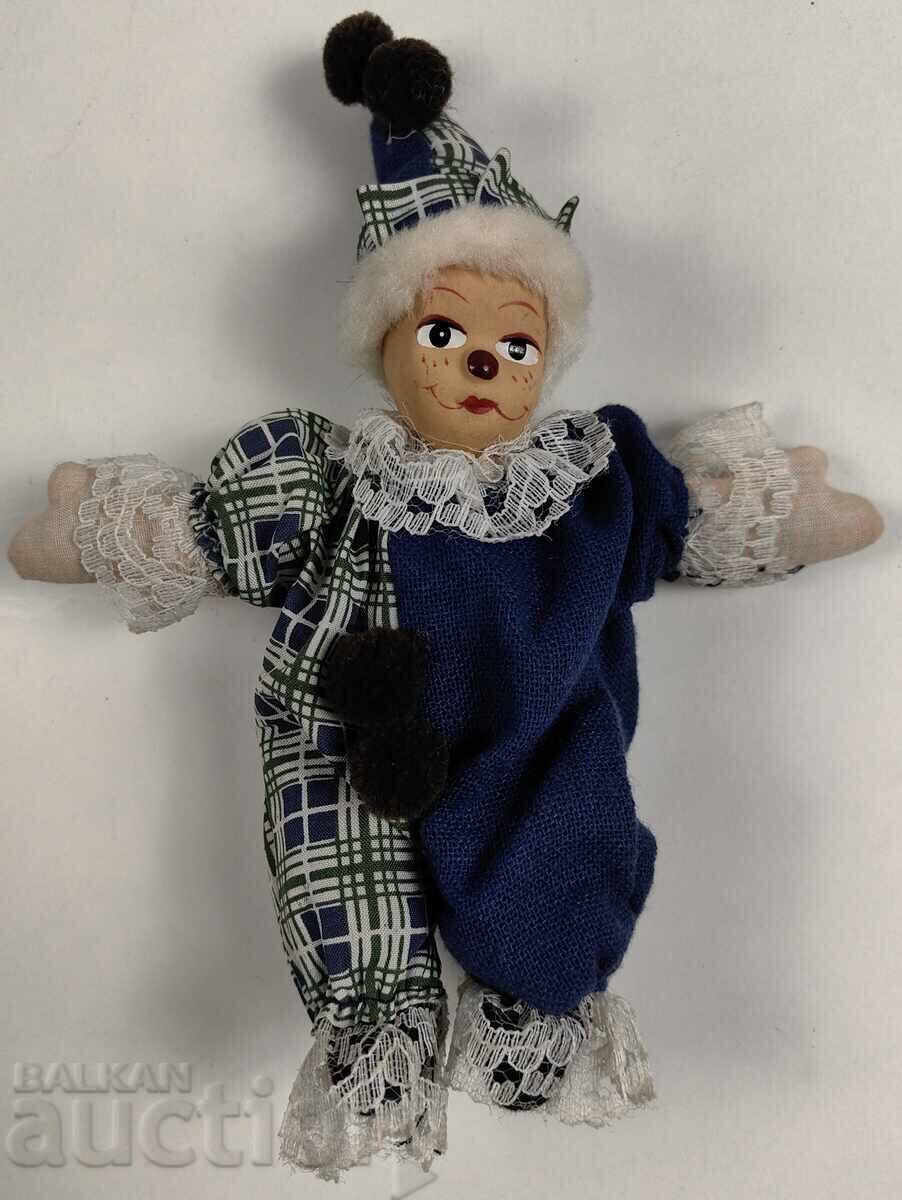 SMALL DOLL CHILDREN'S TOY CLOWN CERAMIC FACE SMALL DOLL CHILDREN'S TOY CLOWN CERAMIC FACE