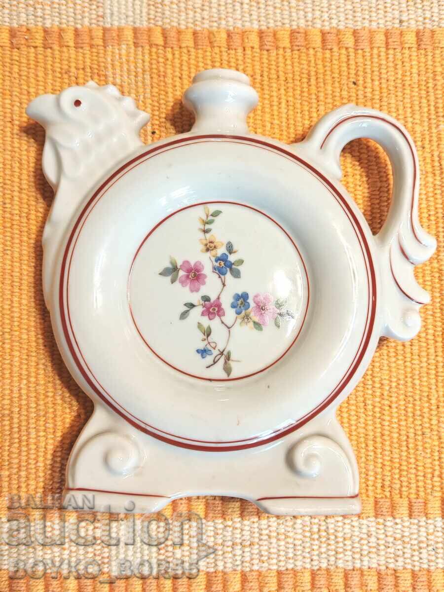 Original Bulgarian Socialist Porcelain Dish Flat Pavur 1957 with price 67.00 BGN | € 34.26