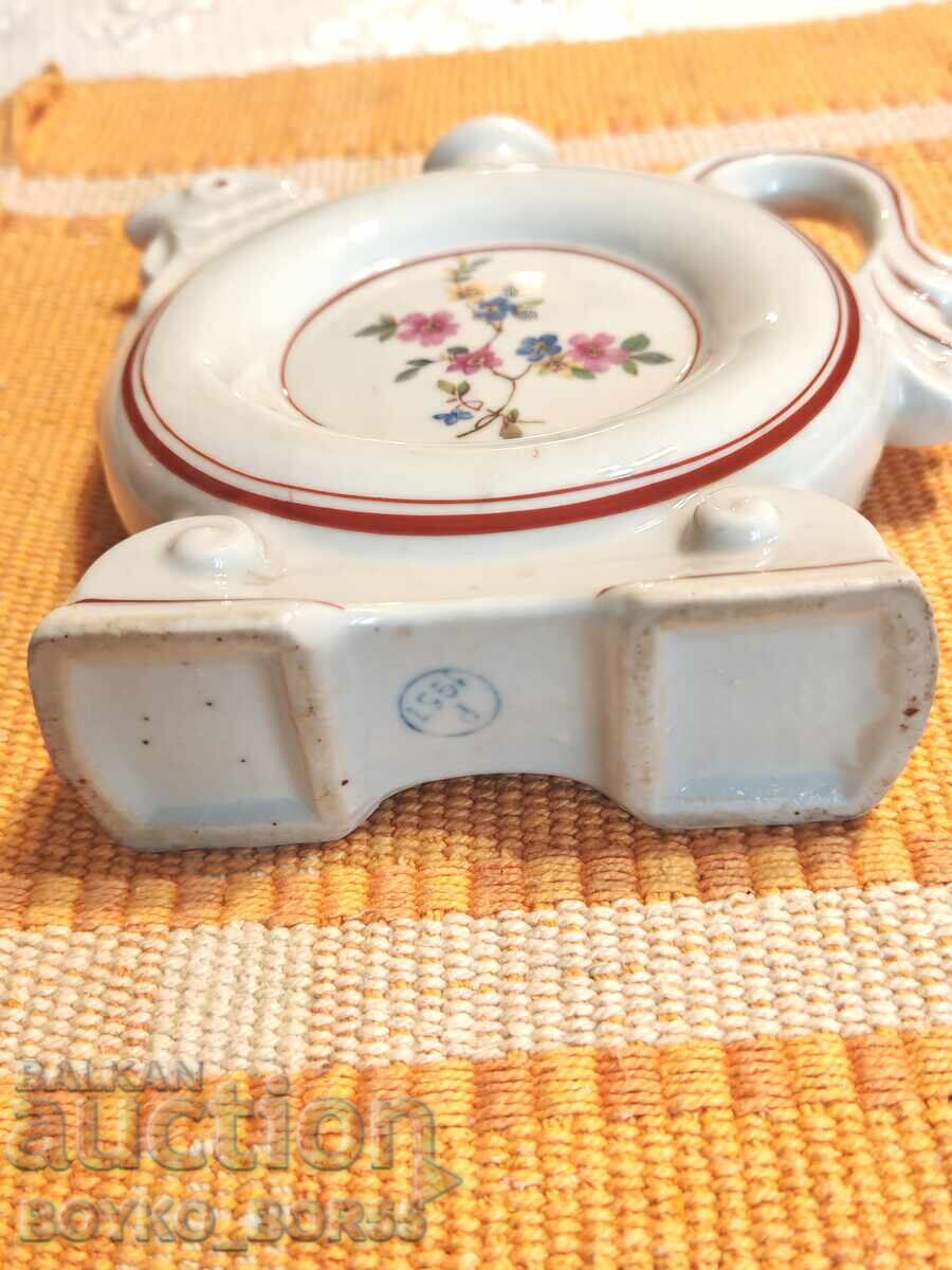 Delivery of Original Bulgarian Socialist Porcelain Dish Flat Pavur 1957