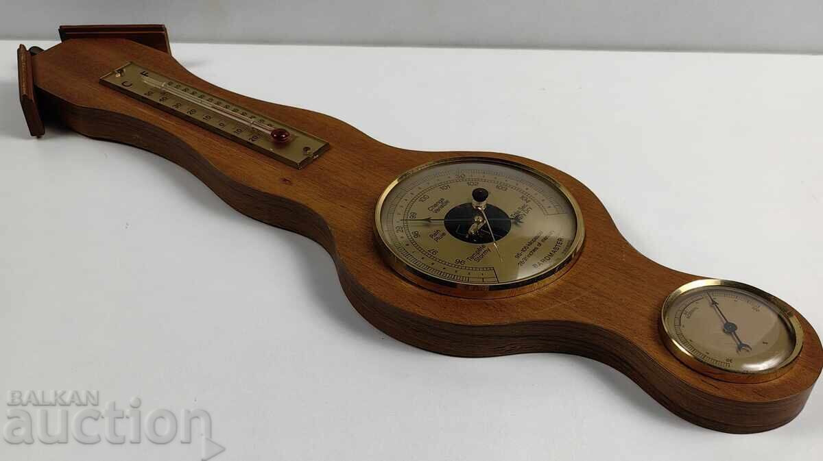 WALL BAROMETER THERMOMETER UNCLEAR WORKING CONDITION - 6 WALL BAROMETER THERMOMETER UNCLEAR WORKING CONDITION - 6