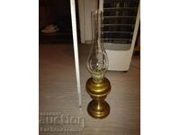 Beautiful old gas lamp glass France perfect composition.