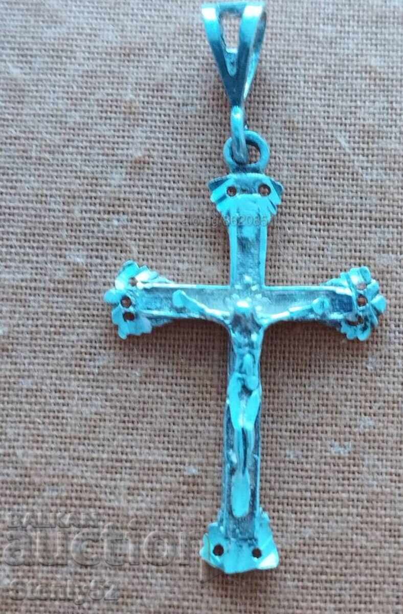 Silver cross, medallion "Crucifixion" 1.93 g., 925 sterling silver.