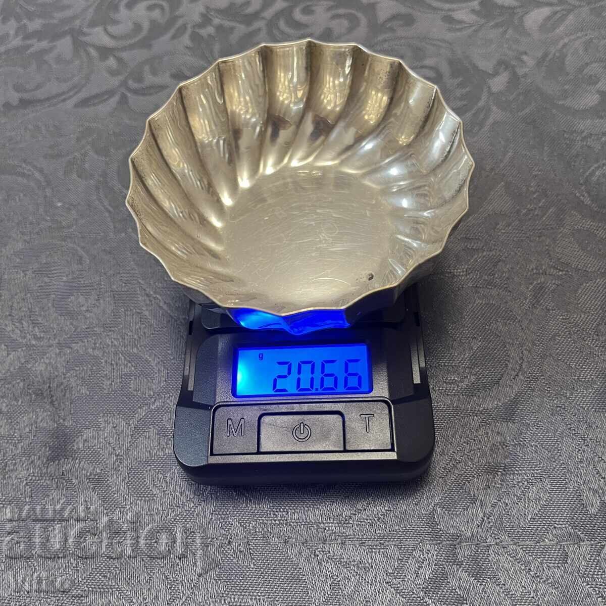 Silver bowl, markings - 6