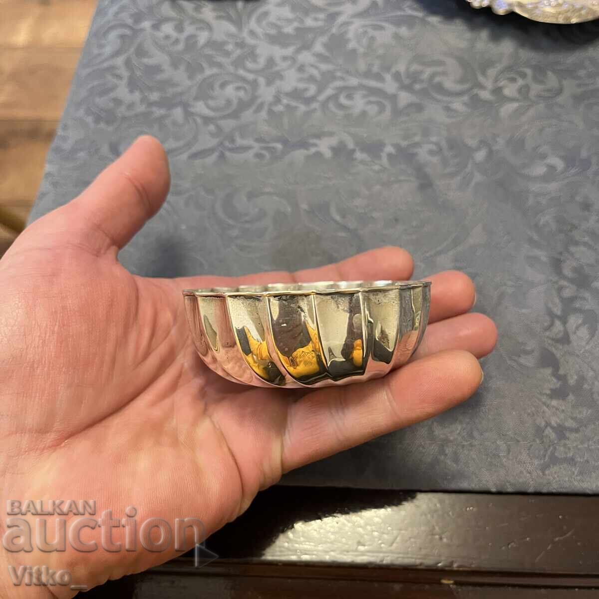 Silver bowl, markings